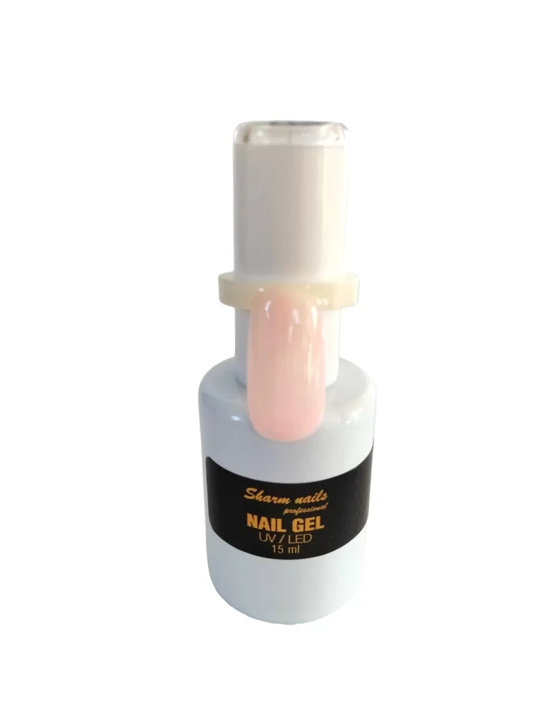 UV/LED Gelis buteliuke su spalva Misty Rose, 15 ml
