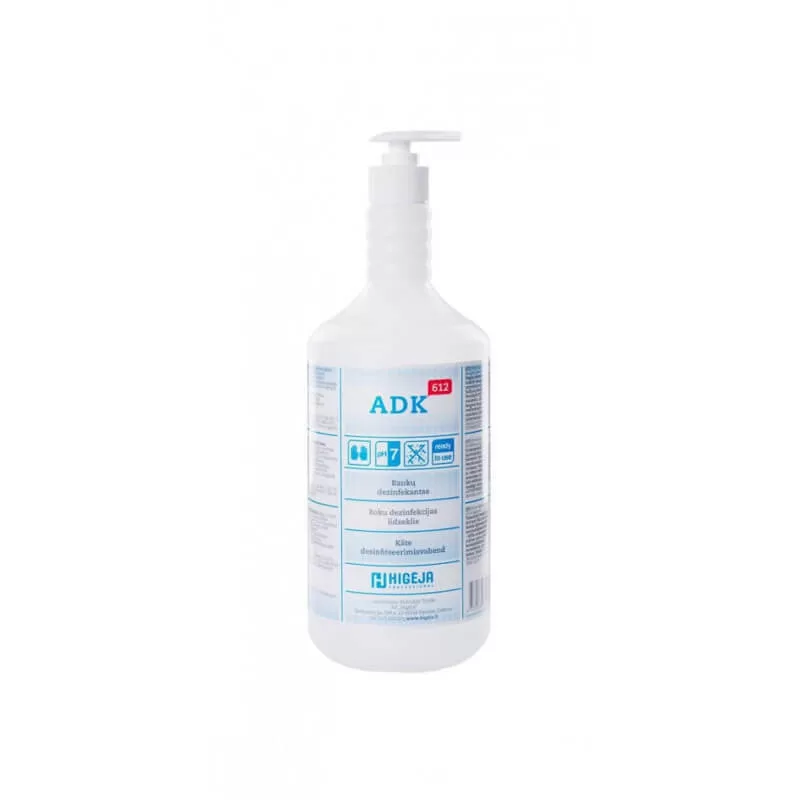 ADK-612 Rankų dezinfekantas 1000ml (Su visais reikiamais dokumentais)